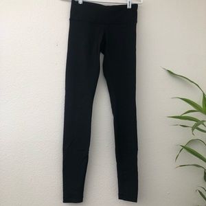 Black Lululemon Original Wonder Under Leggings